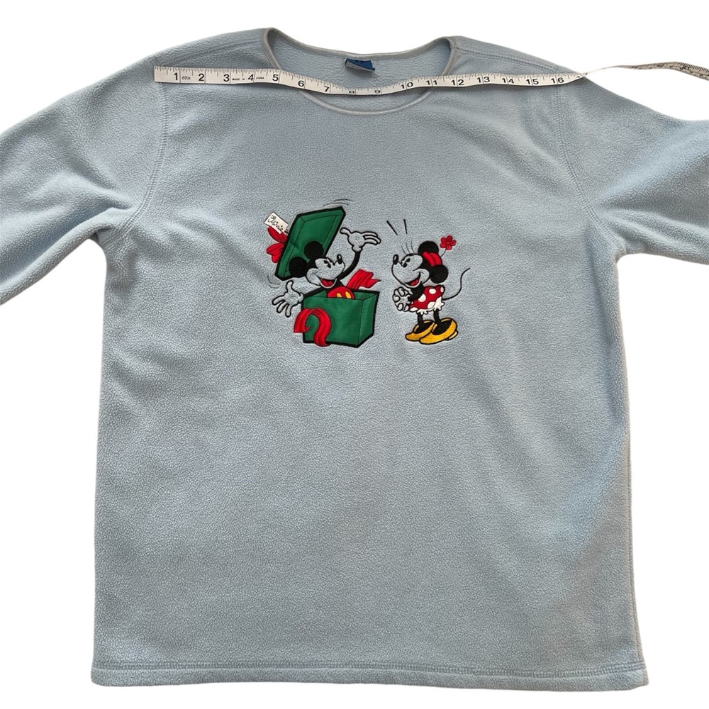 Vintage Disney Adult Embroidered Christmas Sweatshirt with Mickey Minnie Mouse S - Picture 5 of 8